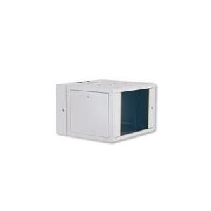 DIGITUS® 16HE Wandgehäuse mit Schwenkrahmen - Grau, RAL 7035 - 48,3 cm (19") (DN-19 16-U-3)