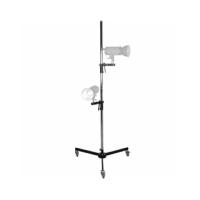 WALSER Walimex pro Wheeled Tripod with 2 Clamp Holders - Aufstellung - max. Last: 12 kg (1015803)