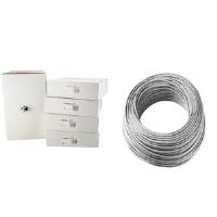 LogiLink Installationskabel, Kat. 6, U/UTP, 305 m, lichtgrau 4 x 2 AWG 23/1, ungeschirmt, CCA Kabel (Kupfer-Aluminium- (CPV0034)