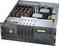 Supermicro SC842 XTQ-R606B - Rack - einbaufähig - 4U - Erweitertes ATX - SATA/SAS - Hot-Swap 600 Watt - Schwarz - USB/seriell
