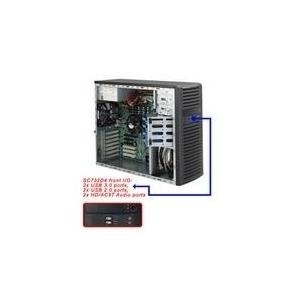 Super Micro Supermicro SC732 D4-903B - Midi Tower - Erweitertes ATX 900 Watt - Schwarz - USB/Audio (CSE-732D4-903B)