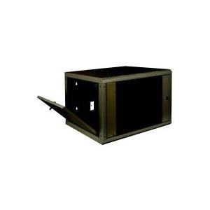 DIGITUS Professional DN-19 07-U-SW - Wandschrank - Schwarz, RAL 9005 - 7U - 48,3 cm (19") (DN-19 07-U-SW)