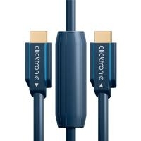 Clicktronic - HDMI-Kabel mit Ethernet - HDMI männlich zu HDMI männlich - 25 m - Doppelisolierung (70088)