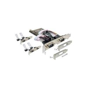 DeLock PCI Express Karte> 6x Seriell - Serieller Adapter - PCIe - RS-232 - 6 Anschlüsse