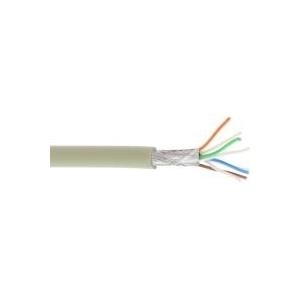 InLine - Bulkkabel - 100,0m - SFTP, PiMF - CAT 6a - halogenfrei - Grau (76899)