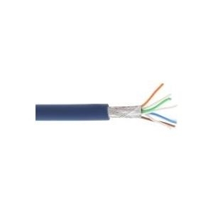 InLine - Bulkkabel - 100,0m - SFTP, PiMF - CAT 6a - halogenfrei - Blau (76899B)