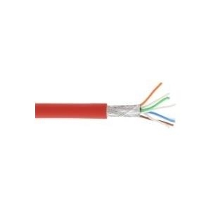 InLine - Bulkkabel - 100,0m - SFTP, PiMF - CAT 6a - halogenfrei - Rot (76899R)