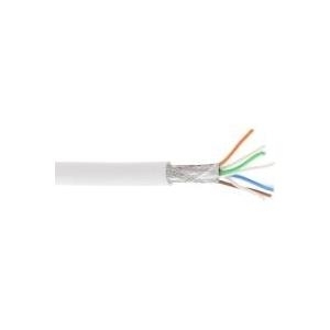 InLine - Bulkkabel - 100,0m - SFTP, PiMF - CAT 6a - halogenfrei - weiß (76899W)
