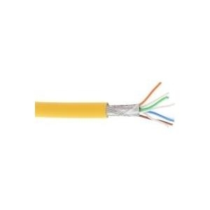 InLine - Bulkkabel - 100,0m - SFTP, PiMF - CAT 6a - halogenfrei - Gelb (76899Y)