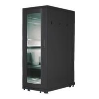 Digitus Unique - Schrank - Schwarz, RAL 9005 - 26U - 48,3 cm (19") (DN-19 SRV-26U-B-G-1)