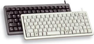 CHERRY G84-4100 Compact Keyboard - Tastatur - PS/2, USB - Englisch - Hellgrau