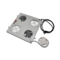 Digitus DN-19 FAN-2-N - Rack-Lüftereinsatz mit Thermostat (2 Lüfter) - Hellgrau, RAL 7035 - 48,3 cm (19") (DN-19 FAN-2-N)