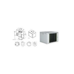 DIGITUS® 20HE Wandgehäuse - Grau, RAL 7035 - 48,3 cm (19") (DN-19 20U-6/6)