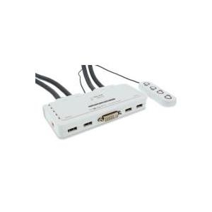 INLINE - KVM-/Audio-/USB-Switch - 4 x KVM/Audio/USB - 1 lokaler Benutzer - Desktop