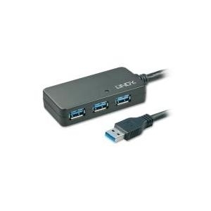 Lindy USB3.0 Active Extension Pro 4 Port Hub - Hub - 4 x SuperSpeed USB3.0 - Desktop (43159)