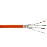 InLine - Bulkkabel - 500,0m - SFTP, PiMF -Cat.7a Rohkabel - halogenfrei - orange (70500I)