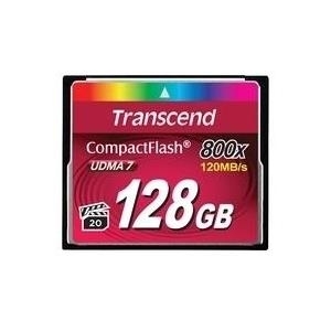 Transcend - Flash-Speicherkarte - 128GB - 800x - CompactFlash (TS128GCF800)