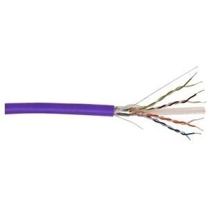 DIGITUS - Bulkkabel - 305,0m - Foiled Unshielded Twisted Pair (F/UTP) - CAT 6 - Solid, halogenfrei - Violett (DK-1623-VH-305)