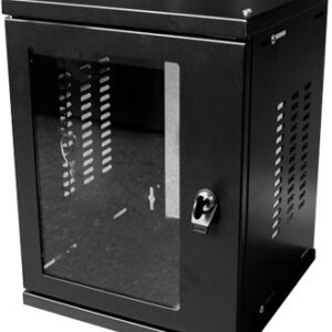 Logilink SOHO - Gehäuse - geeignet für Wandmontage - Schwarz, RAL 9004 - 8U - 25.4 cm (10") (W09Z33B)