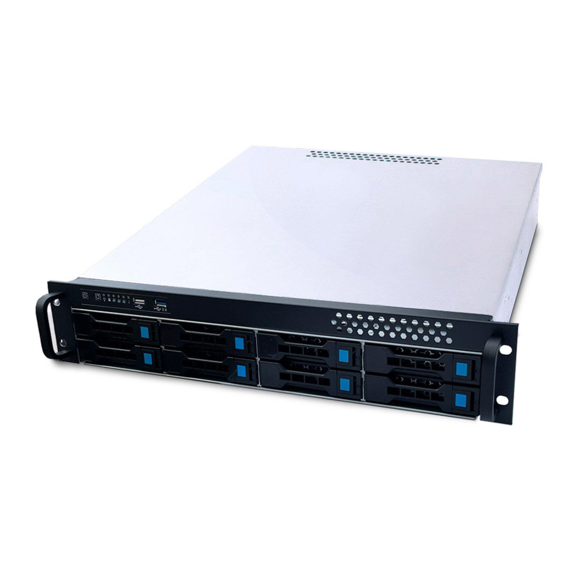 FANTEC SRC-2080X07-12G/6G (2023), 2HE 48,30cm (19")-Storagegehäuse, ohne Netzteil (1670)