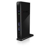 Icy Box Multi Docking Station for Notebooks and PCs, 2x USB 3.0, HDMI, Black (IB-DK2241AC)