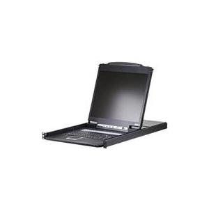ATEN LCD KVM Switches CL1308N - KVM-Konsole mit KVM-Switch - 8 Anschlüsse - PS/2, USB - 48,3 cm (19") - Rack - einbaufähig - 1280 x 1024 - 1U - Tastaturlayout D (CL1308N-DE)