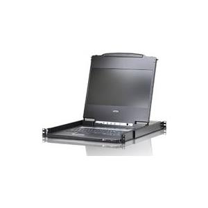 ATEN CL6700MW - KVM-Konsole - Französisches Layout - USB - 43.9 cm (17.3") - Rack - einbaufähig - 1920 x 1080 Full HD (1080p) - HDMI, DVI-D, VGA - 1U