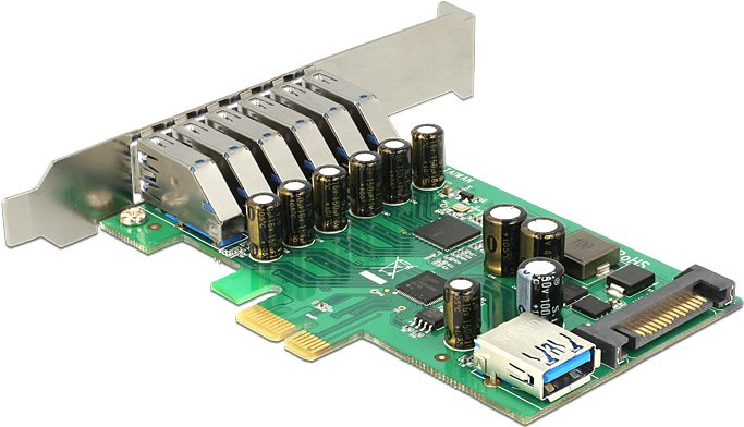 Delock PCI Express Karte > 6 x extern + 1 x intern USB 3.0 (89377)