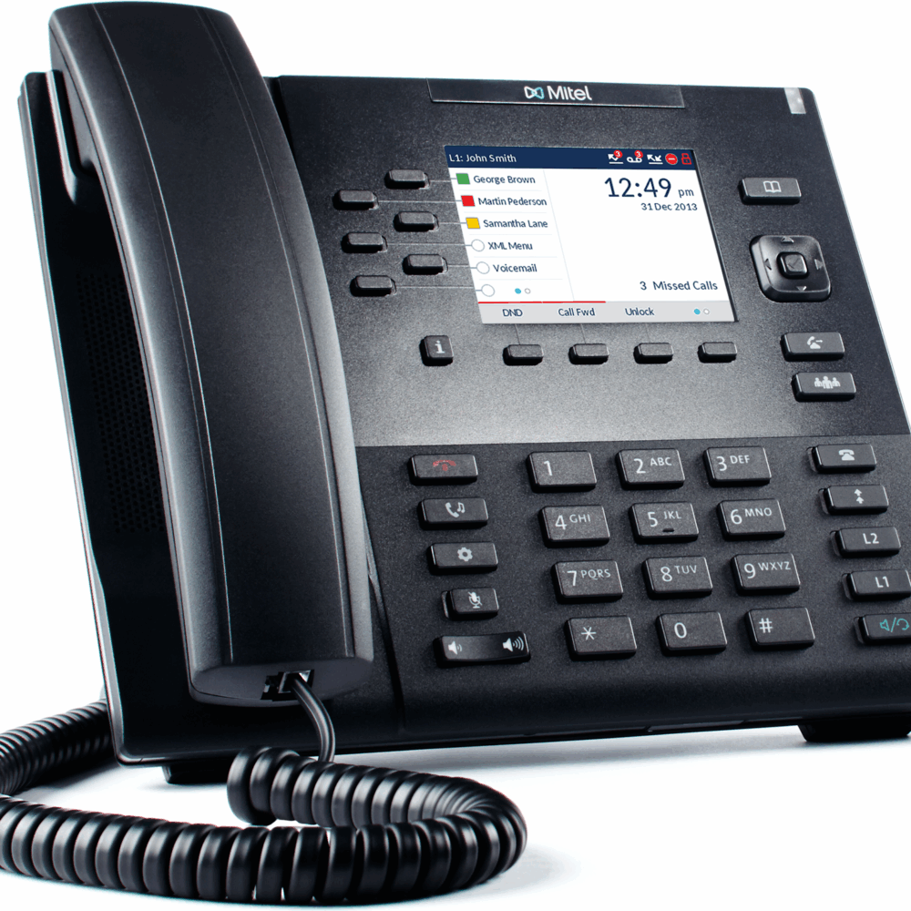 Mitel 6867 - VoIP-Telefon - SIP, RTCP, RTP, SRTP - 9 Leitungen (80C00002AAA-A)
