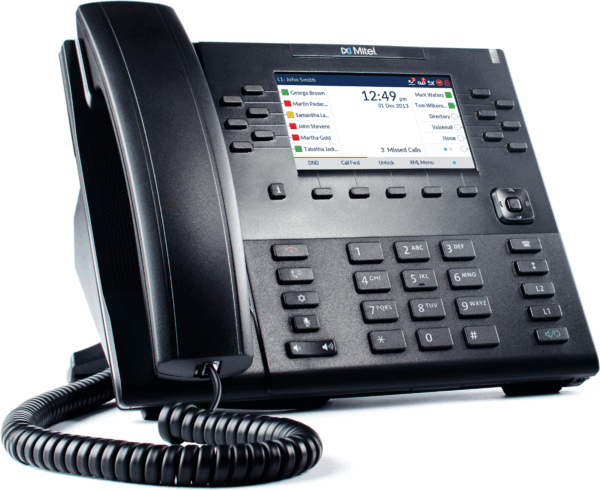 Mitel 6869 SIP Phone - VoIP-Telefon - SIP, RTCP, RTP, SRTP - 24 Leitungen (80C00003AAA-A)