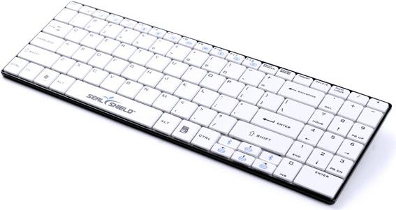 Seal Shield Clean Wipe Waterproof - Tastatur - kabellos - Bluetooth 3.0 - QWERTZ - Deutsch - Schwarz (SSKSV099BTDE)
