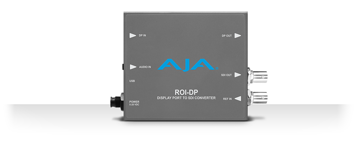 AJA ROI-DP - Aktiver Videokonverter - Grau - 1920 x 1080 - - - 525i,625i,720p,1080i,1080p - 100 - 240 V - 50/60 Hz (ROI DP)
