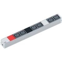 Bachmann IT PDU Basic - Stromverteilungseinheit (Rack - einbaufähig) - Wechselstrom 400 V - 3 Phasen - Ausgangsbuchsen: 6 - 1U - 48,3 cm (19") (800.0111)