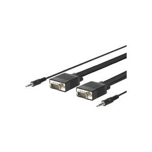 VivoLink PROVGAS15 15m VGA (D-Sub) + 3.5mm VGA (D-Sub) + 3.5mm Schwarz VGA-Kabel (PROVGAS15)