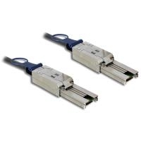 DeLOCK - Externes SAS-Kabel - 4x Shielded Mini MultiLane SAS (SFF-8088), 26-polig (M) - 4x Shielded Mini MultiLane SAS (SFF-8088), 26-polig (M) - 3 m (83736)