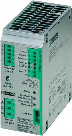 Phoenix Contact TRIO TRIO-UPS/1AC/24DC - 5 - USV (DIN-Schienenmontage möglich) - Wechselstrom 100-240 V - ohne Batterie (2866611)