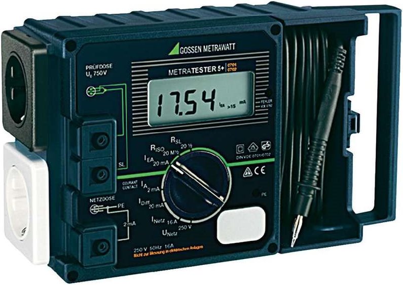 GOSSEN METRAWATT METRATESTER 5+ VDE-Prüfgerät DIN VDE 0701 Teil 1 - 240, DIN VDE 0702. (M 700 D)