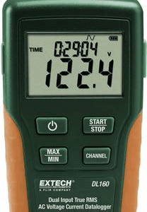 EXTECH DL160 V/AC - A/AC-Dual TrueRMS-Datenlogger, 2-Kanal, 10 - 600 V/AC, 10 - 200 A/AC, CAT III 60 (DL160)