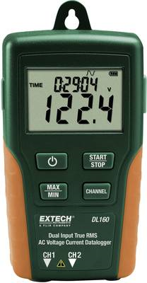 EXTECH DL160 V/AC - A/AC-Dual TrueRMS-Datenlogger, 2-Kanal, 10 - 600 V/AC, 10 - 200 A/AC, CAT III 60 (DL160)