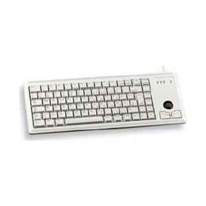 Cherry Slim Line G84-4420 - Tastatur - USB - 83 Tasten - Trackball - Hellgrau - Englisch - US (G84-4420LUBEU-0)