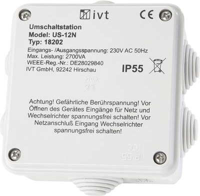 Ivt US-12N Umschaltstation 2760 VA, 230 V/AC - 230 V/AC (18202)