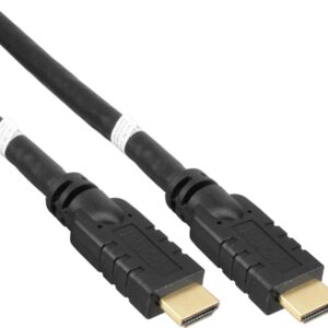 InLine High Speed - HDMI-Kabel mit Ethernet - HDMI männlich zu HDMI männlich - 40,0m - Schwarz (17040P)