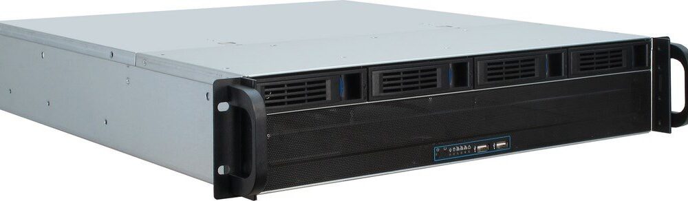 Inter-Tech IPC 2U-2404L - Rack-Montage - 2U - micro ATX - SATA/SAS - Hot-Swap - keine Spannungsversorgung (ATX) - USB (88887113)