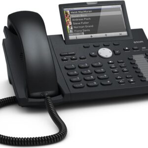 Snom D375 - IP-Telefon - Schwarz - Kabelgebundenes Mobilteil - Tisch/Wand - Im Band - Out-of band - SIP-Info - 12 Zeilen (4141)