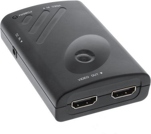 InLine DisplayPort to 2x HDMI Splitter & Video Wall Function FullHD - Video-/Audio-Splitter - 2 x HDMI - Desktop (57821A)