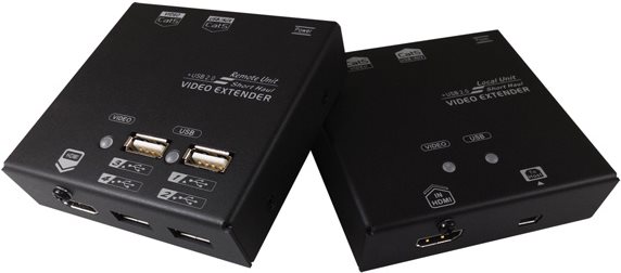 Value KVM Verlängerung über Kat.6 - HDMI - 4x USB 60m - 22 x 84 x 78 mm (14.99.3041)
