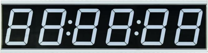 ALLNET ALL-POE-CLK-1 Digital wall clock Rechteck Grau Wanduhr (ALL-PoE-CLK-1)