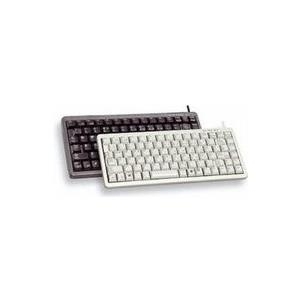 CHERRY Compact-Keyboard G84-4100 - Tastatur - PS/2, USB - Gesamtnordisch - Schwarz