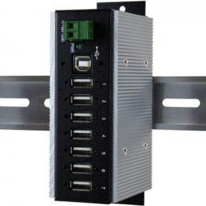 Exsys Ex 1177HMVS-WT - Hub - 7 x USB2.0 - an DIN-Schiene montierbar - Gleichstrom (EX-1177HMVS-WT)