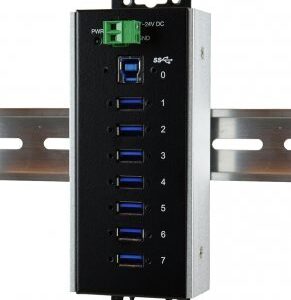 EXSYS EX-1187HMVS-WT Schnittstellen-Hub USB 3.2 Gen 1 (3.1 Gen 1) Type-B 5000 Mbit/s Schwarz (EX-1187HMVS-WT)